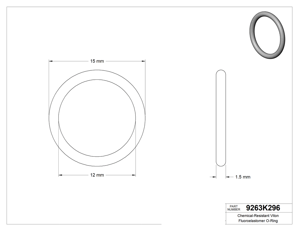 Technical drawing - 9263K296